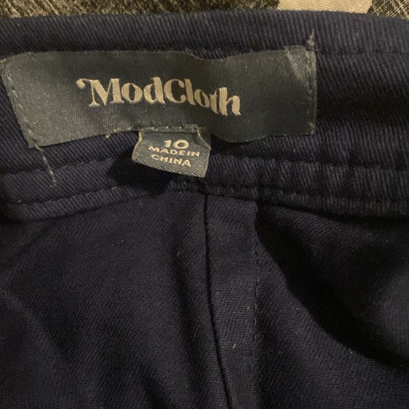 Size 10 ModCloth Faux-Wrap Skirt - Picture 3 of 3